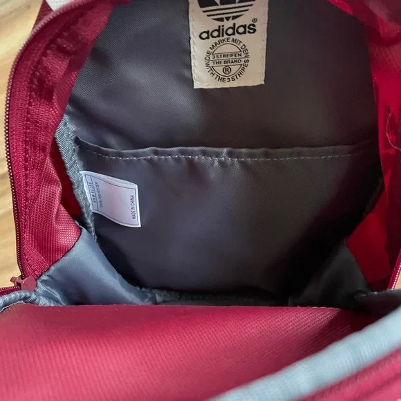 Adidas Burgundy Mini Backpack - Picture 3 of 3
